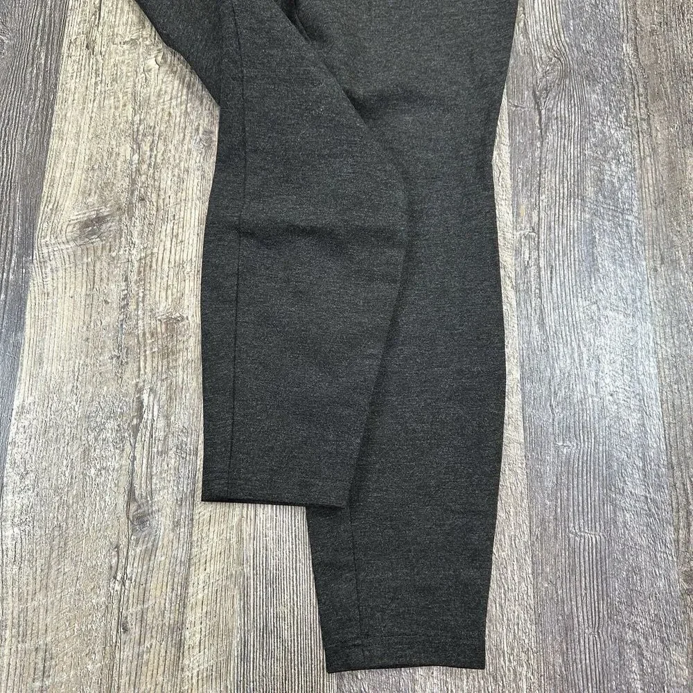 J. Jill Women's Size M Gray Ponte Knit Leggings Pants Stretch Pull On Pockets - Picture 2 of 13